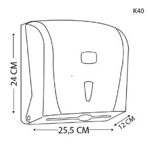 Диспенсер для паперових рушників (300 листів)